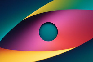 Abstract background wavy colorful, an Abstract Photo by ComfortQ