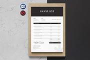 Minimal Invoice Template | Word, a Stationery Template by HiveArts (Thumbnail 1 of 2)