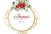 Red Watercolor Flowers & Wreaths, an Illustration by Feather Grace Designs (Thumbnail 8 of 15)