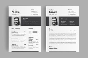 Clean Resume Template, a Resume Template by afsar.hossain