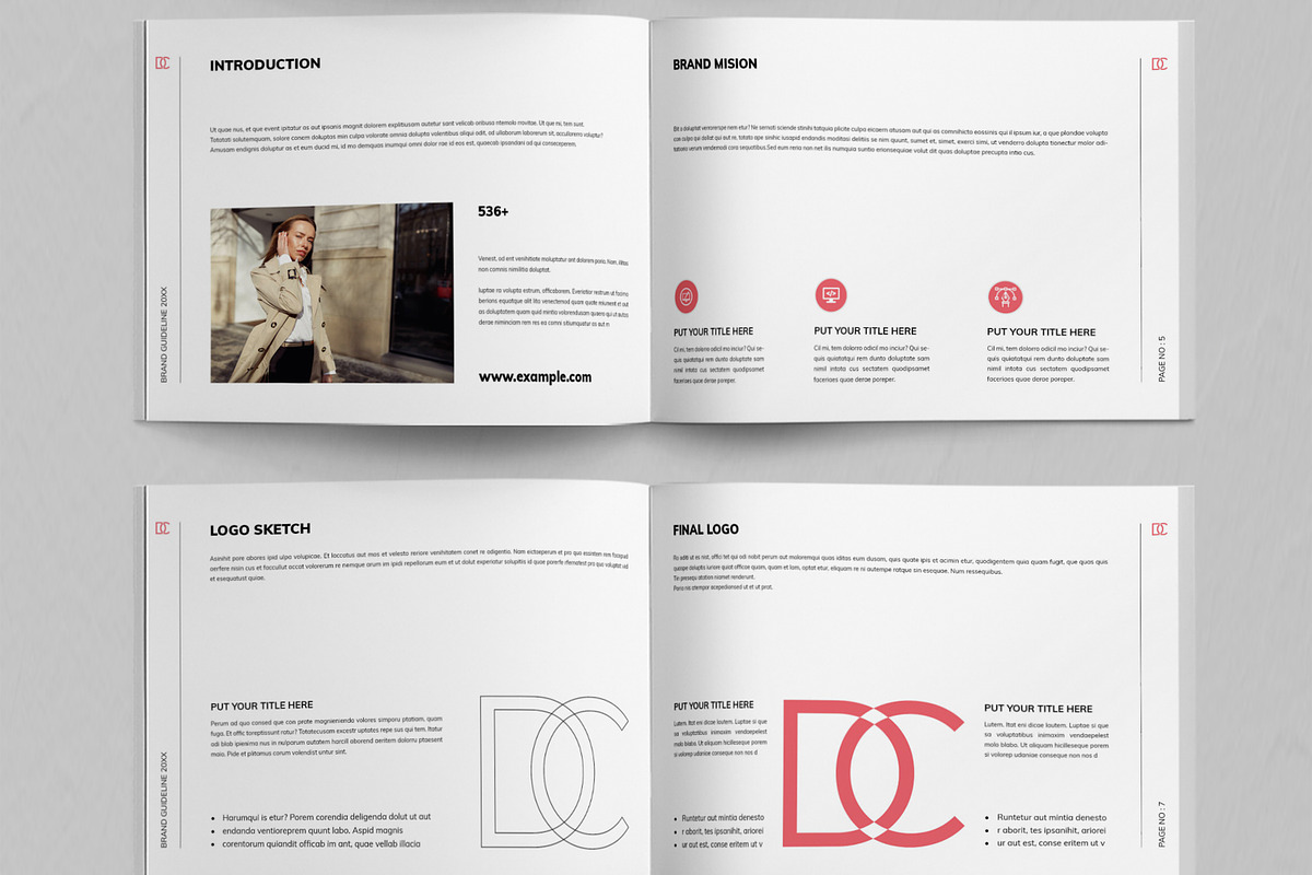 Clean Brand Guideline Template, a Brochure Template by ContestDesign (Photo 3 of 5)