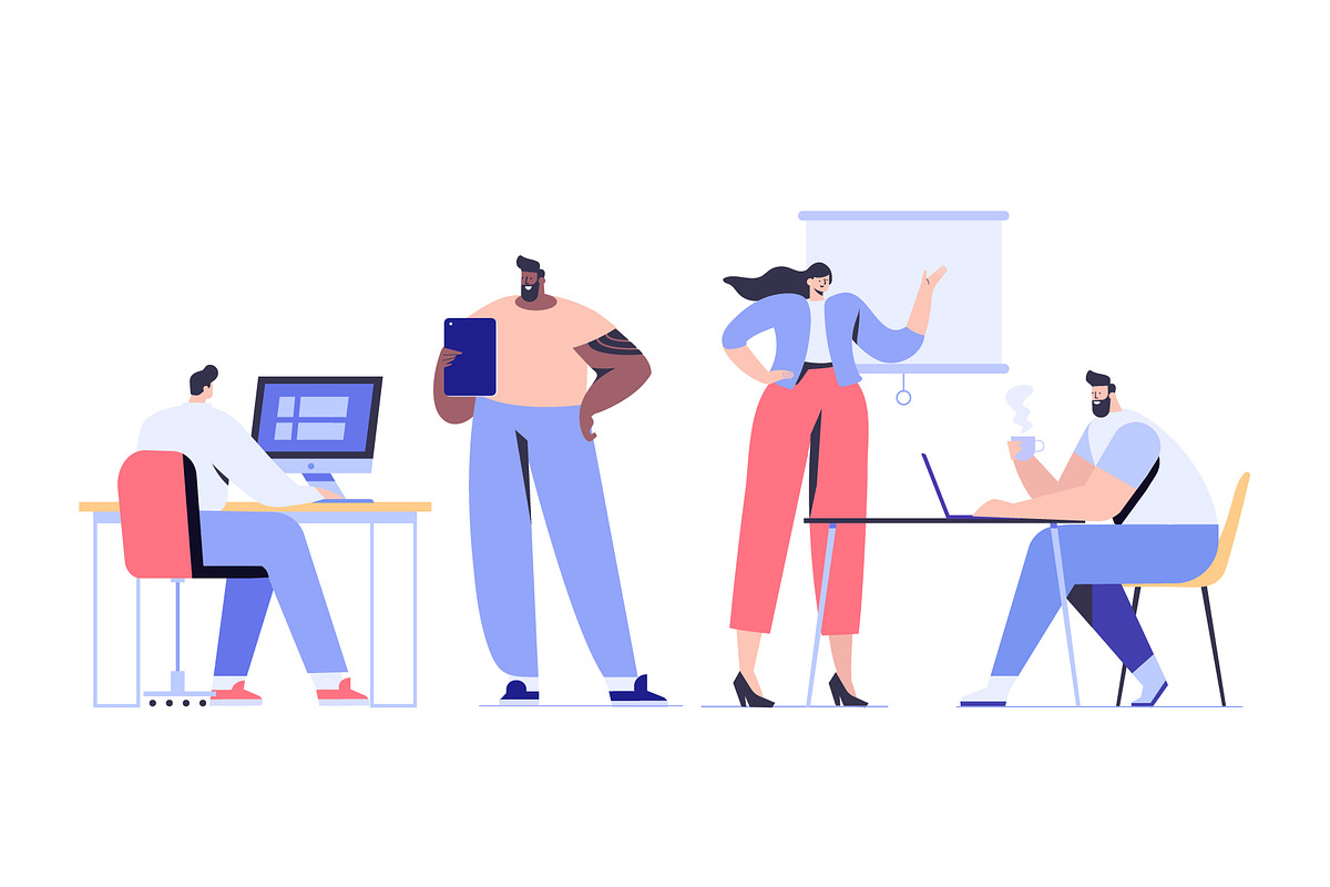 Big Vector set of people characters, a Person Illustration by Vector_Art (Photo 21 of 25)