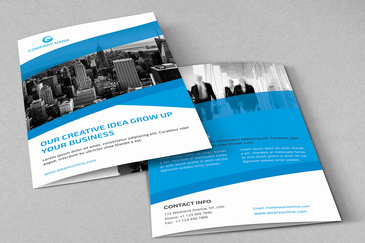 Corporate Bi-fold Brochure, a Brochure Template by design_pick (Photo 3 of 3)