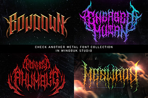 Mad Revenge Metal Font