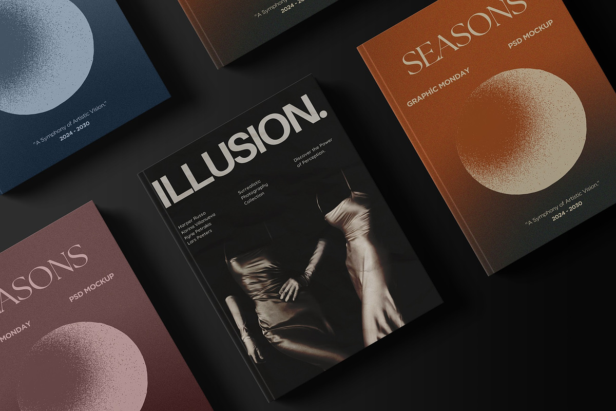Book Mockups Set, a Books & Magazine Mockup by Sweetdady (Photo 3 of 19)