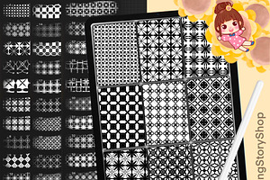 Procreate Seamless Geometric Brushes