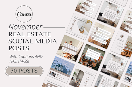 November Real Estate Instagram Posts