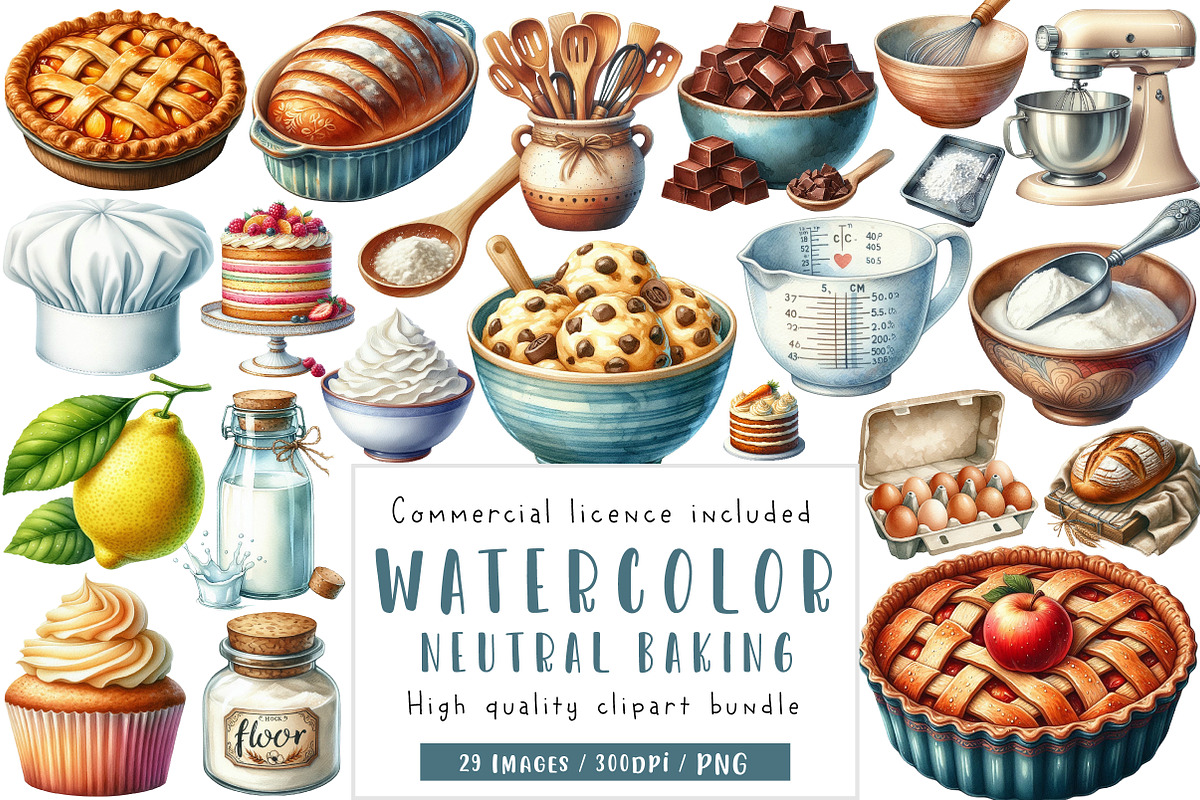 Neutral Baking Clipart, an Illustration by CreationArt (Photo 1 of 5)