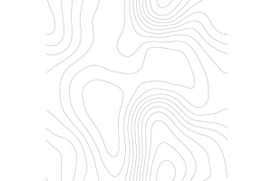 Line topography map seamless pattern, an Object Illustration by RDShop