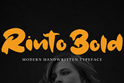 Rinto Bold, a Handwritten Font by pineungtype (Thumbnail 1 of 6)