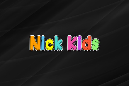 Nick Kids, a Slab Serif Font by Nickhard