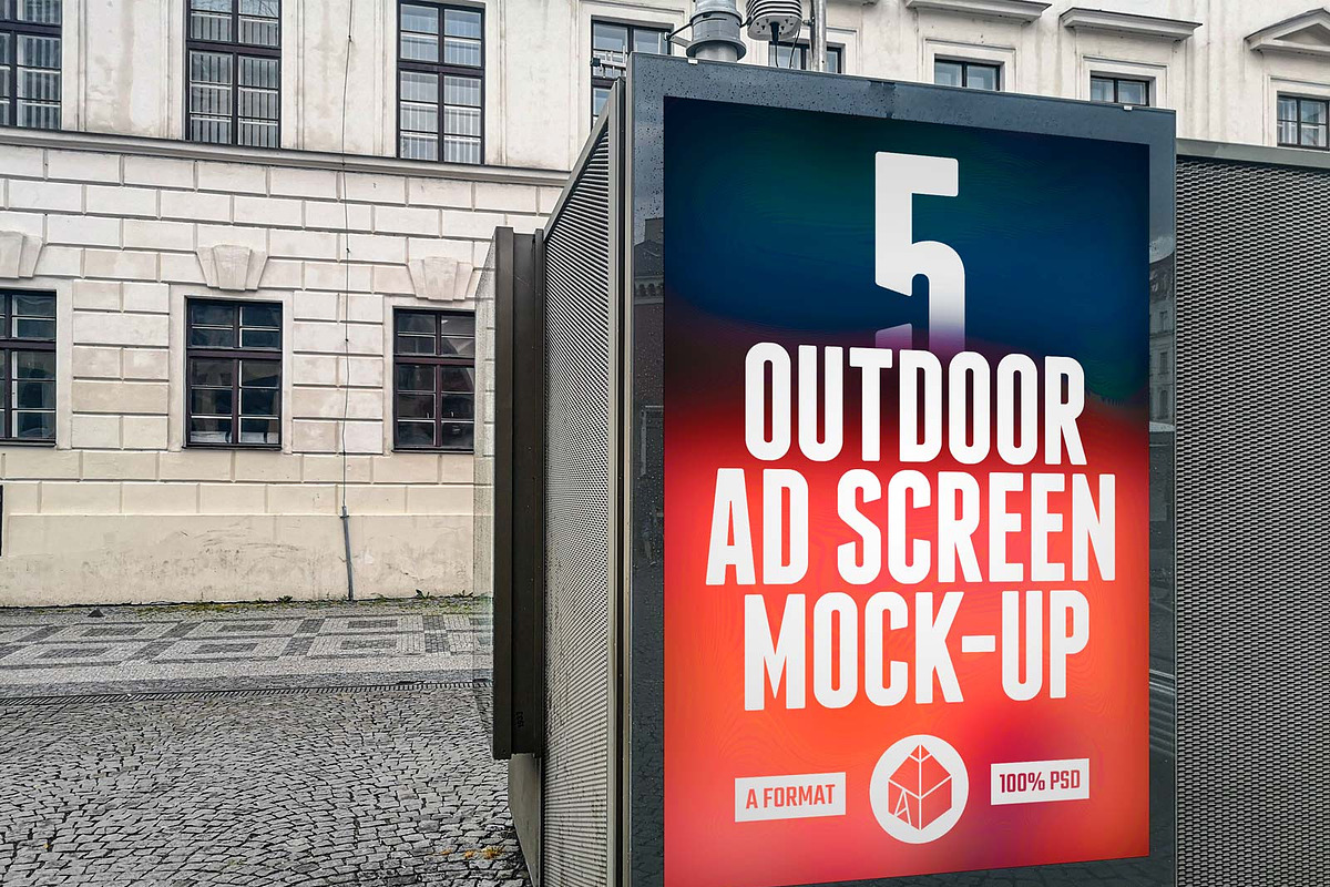 Outdoor Ad Screen MockUps Bundle, an Advertising Mockup by Graphic Shelter (Photo 3 of 9)