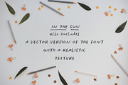 In The Sun handwritten SVG font, a Script Font by Ana's Fonts (Thumbnail 10 of 11)