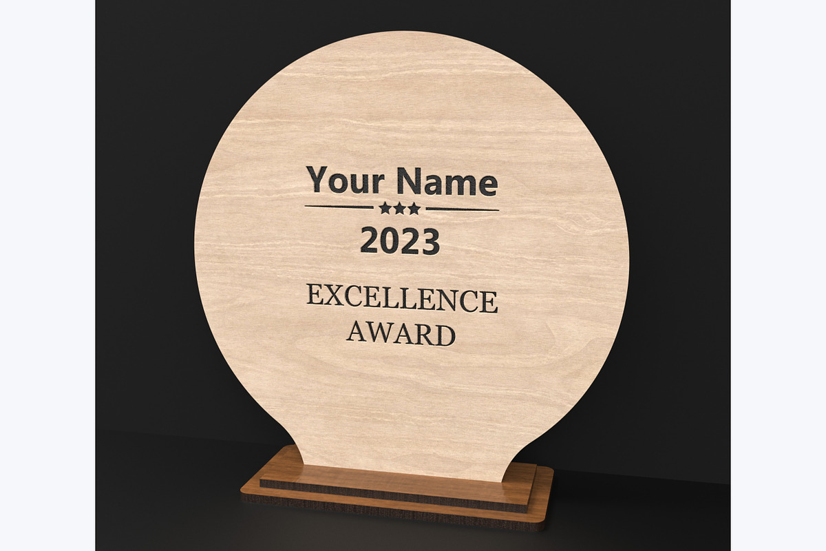 Acrylic & Wooden Award Trophies, an Object Graphic by ThemeXDigital (Photo 6 of 9)