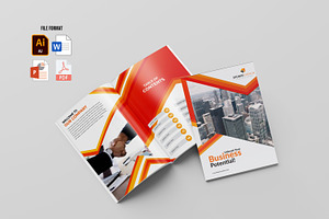 Modern Annual Report Template Design