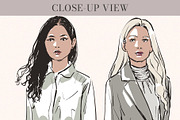 Fashion Women Vector Silhouettes, a Person Illustration by Elena Naumchenkova (Thumbnail 4 of 4)