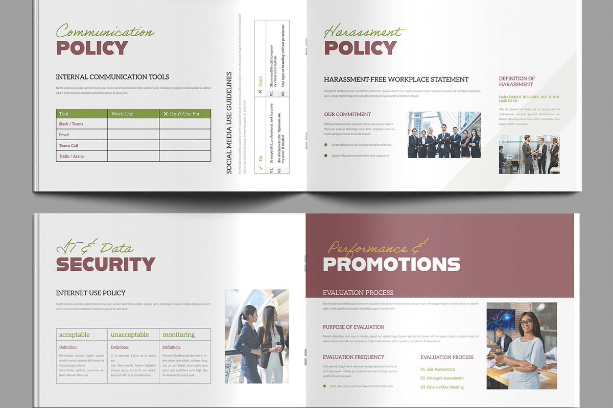 Editable Human Resources Handbook preview 5