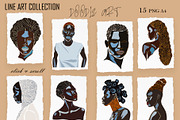 AFRICAN WORLD modern abstract bundle, an Illustration by ArtOLB (Thumbnail 5 of 12)