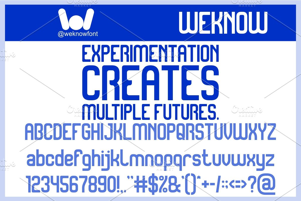 Scifi Experimental Font, a Sans Serif Font by weknow (Photo 2 of 8)