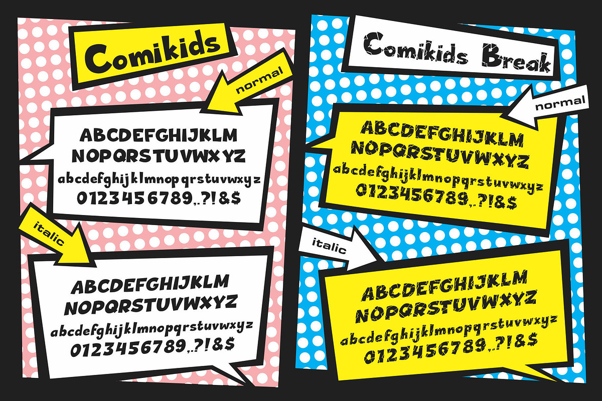 Comikids - A Comic Font, a Font by nIznaztype (Photo 6 of 6)