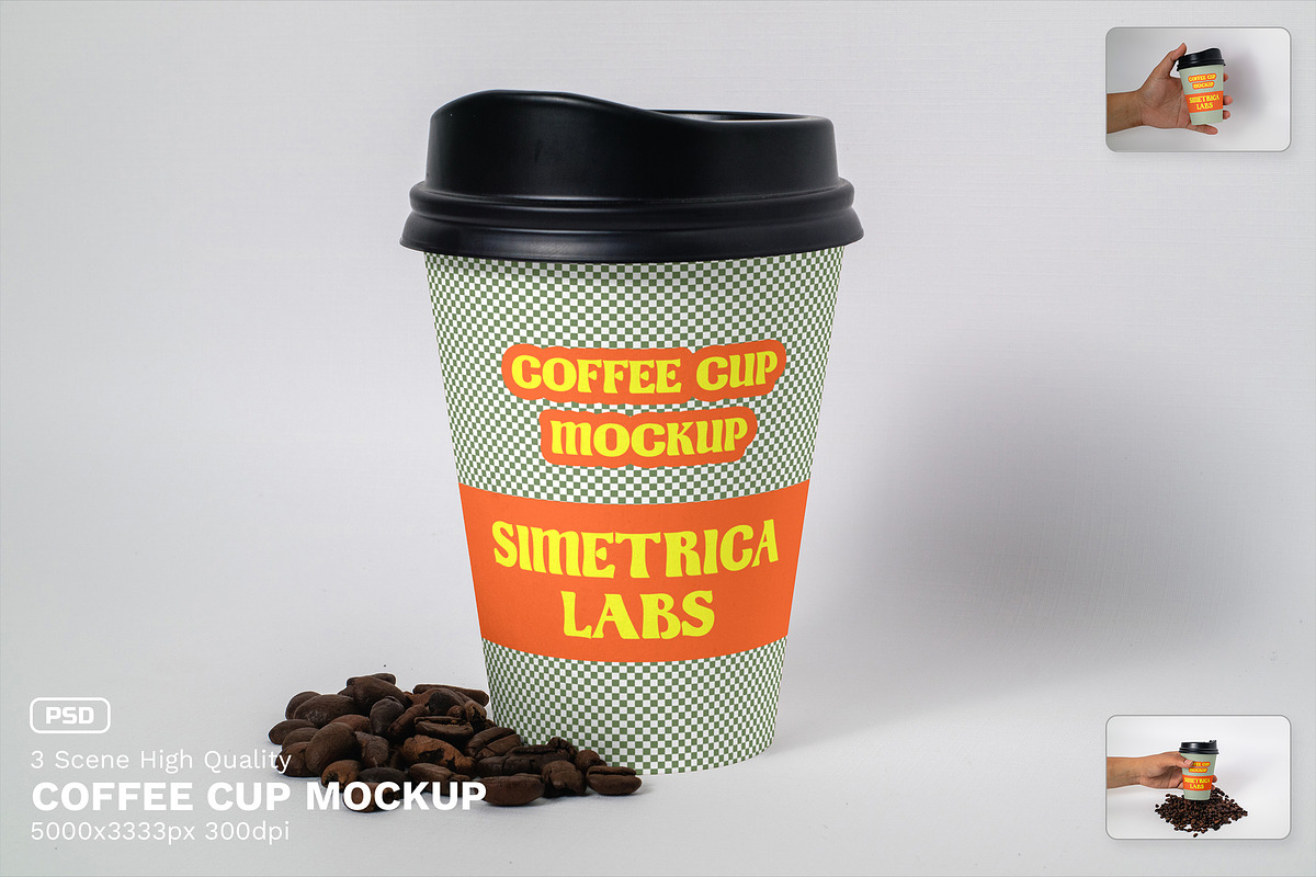 Coffee Cup Mockup - VOL 2, a Mockup by Simetrica Labs (Photo 1 of 4)