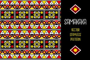 Samakaka seamless vector pattern