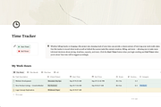 Time Tracker Notion Template, a Marketing Template by MARA Design Co. (Thumbnail 2 of 5)