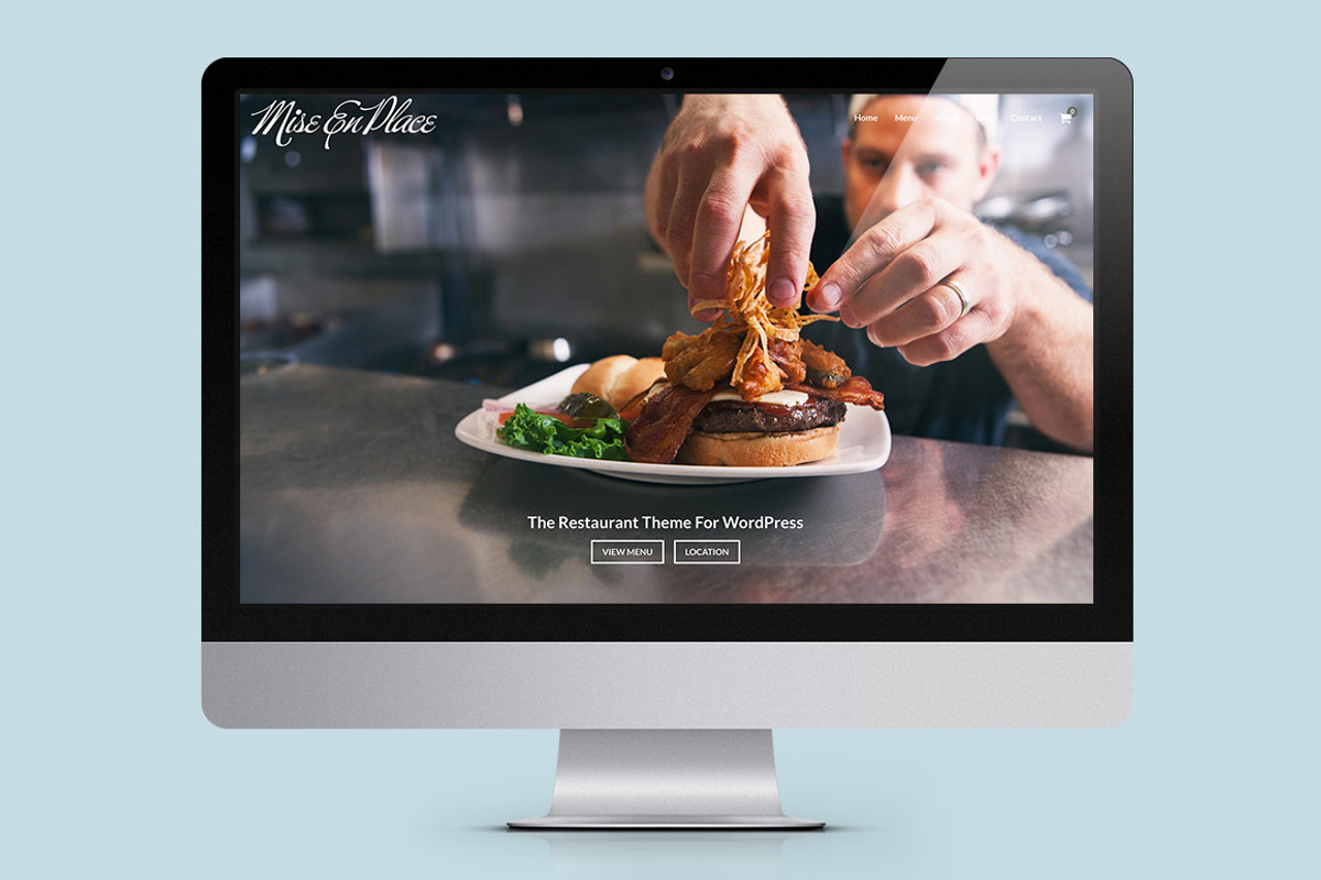 Mise En Place Restaurant WP Theme, a WordPress Template by Organized Themes (Photo 1 of 5)