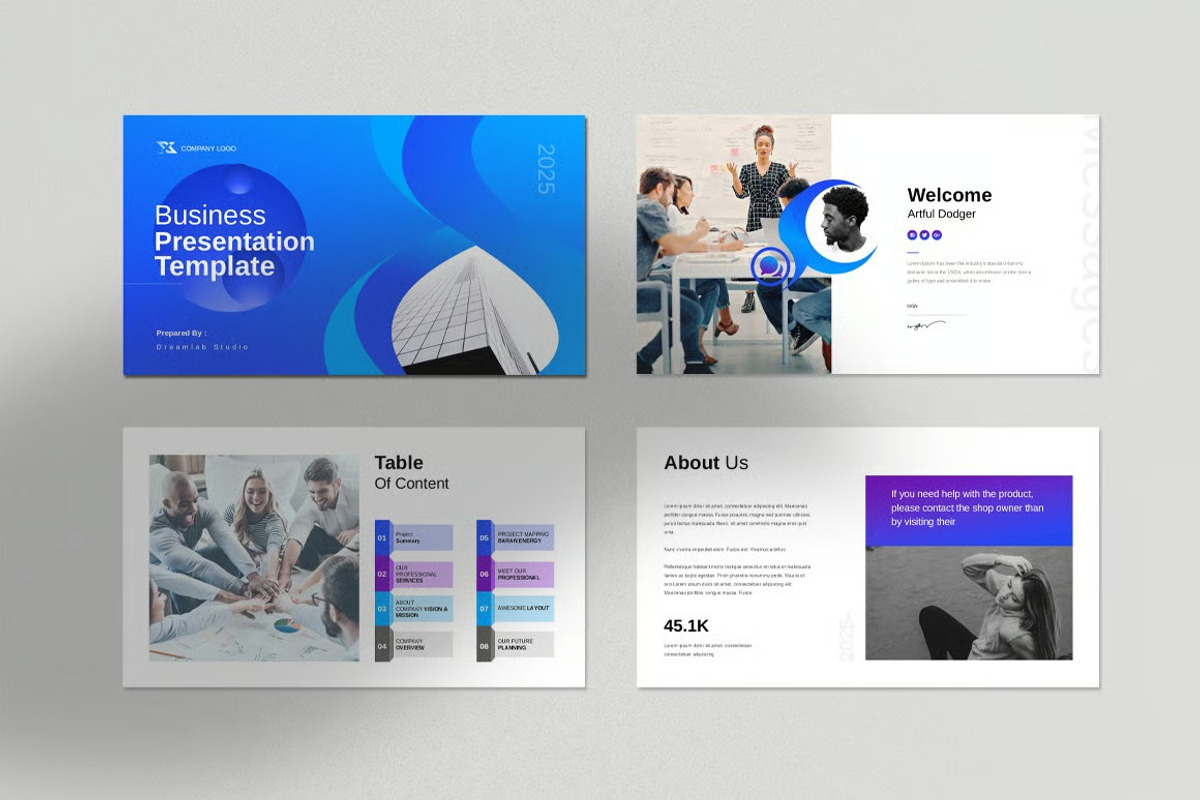 Business Presentation Template, a Presentation Template by Fit-tee (Photo 3 of 7)