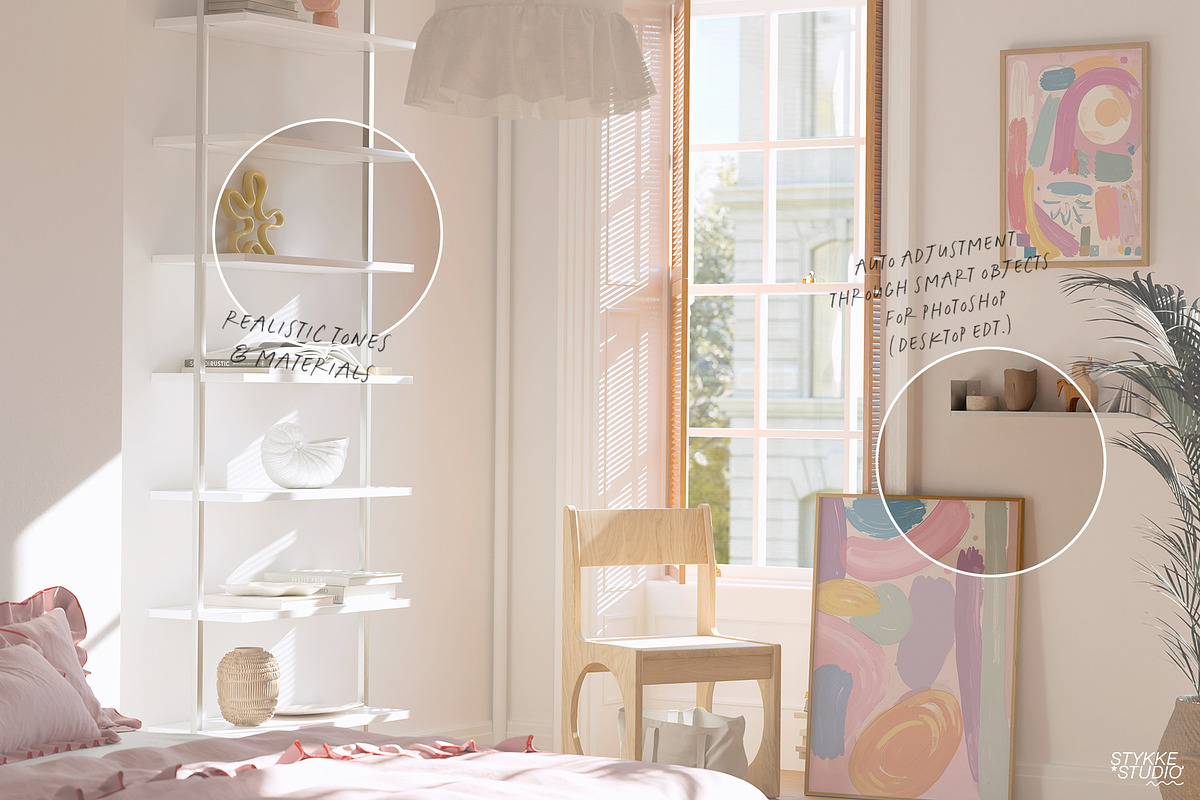 PARIS EN ROSE | frame mockup set, a Household Mockup by Stykke Studio (Photo 11 of 15)