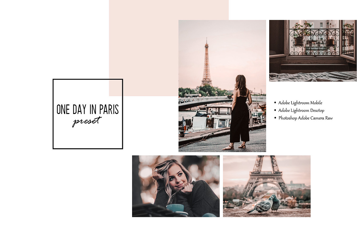 One day in Paris Lightroom Presets