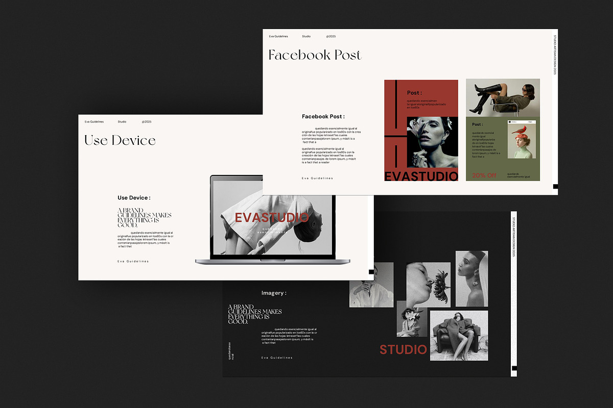 Eva Brand Guideline Template, a Presentation Template by Studio Artisan (Photo 8 of 10)
