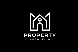 crown king building property logo, a Branding & Logo Template by devastd