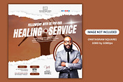 Church Healing Service Editable Post, a Social Media Template by Mishek Munene (Thumbnail 3 of 4)