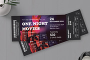 Night Movies Event Ticket, a Stationery Template by MightyDesign (Thumbnail 3 of 6)