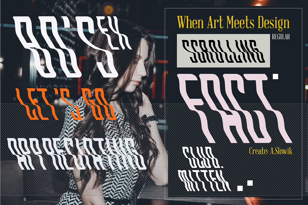 Scrolling font preview 5