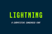 Lightning, a Sans Serif Font by Studio One Four (Thumbnail 1 of 6)