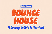 Bounce House • Bubble Letter font, a Sans Serif Font by Becky Simpson (Thumbnail 1 of 16)