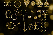Gold Glitter Letters - Gold Alphabet, an Object Graphic by Paper Element (Thumbnail 4 of 5)