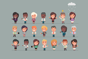 Character set: Office people