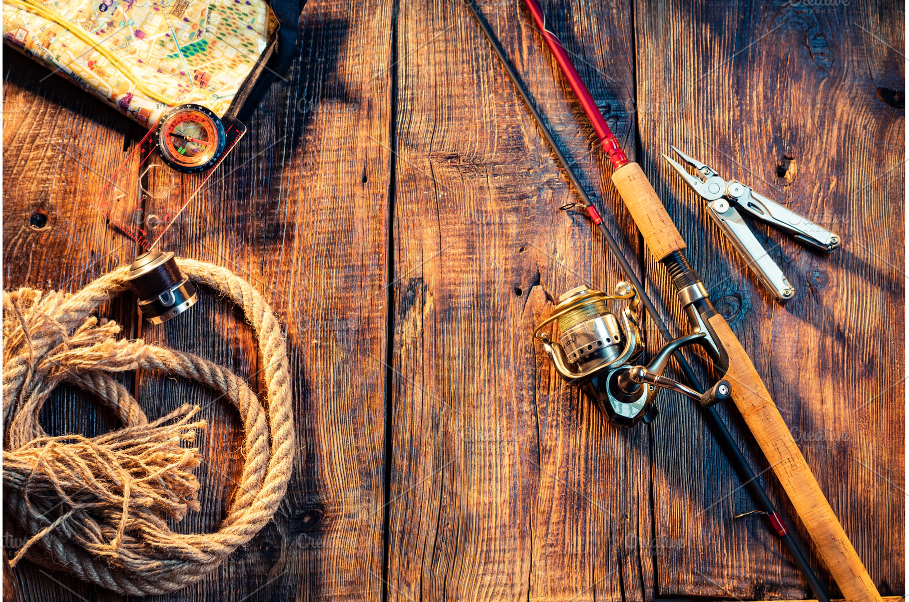 Fishing screensaver. Rod and fishing, a Sports & Recreation Photo by Stockphoto by vzwer