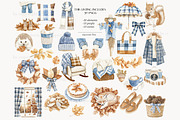 Fall Clipart | Cozy Autumn Elegant, a Seasonal Illustration by GlamArtZhanna (Thumbnail 3 of 8)