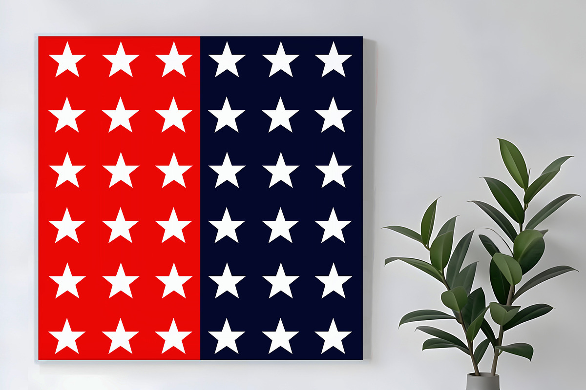 Patriotic Stars Red White and Blue, a Background Graphic by Sharon Schwalbe (Photo 1 of 6)