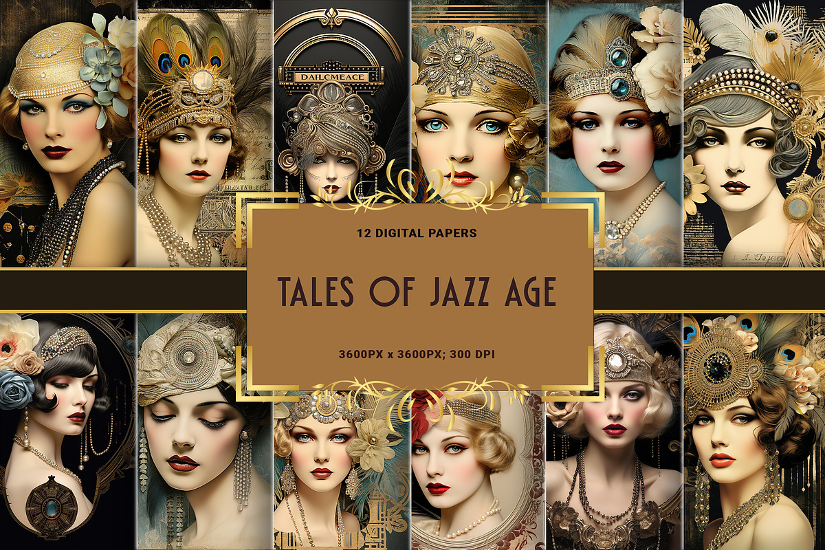 Tales Of Jazz Age 1920s New Years, a Background Graphic by Fun Digital (Photo 1 of 4)