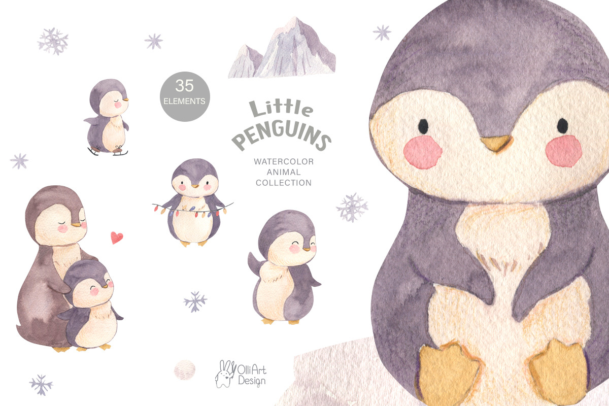 Kids BUNDLE. Watercolor, an Animal Illustration by OlliArtDesign (Photo 16 of 22)