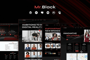 Mr.Black - Business WordPress Theme, a WordPress Template by ThemesRain