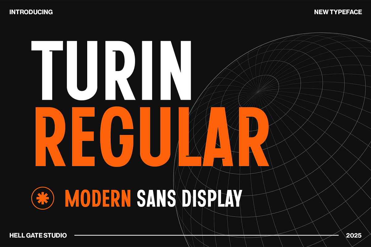 Turin Modern Sans Display, a Sans Serif Font by GRVS Studio (Photo 1 of 14)
