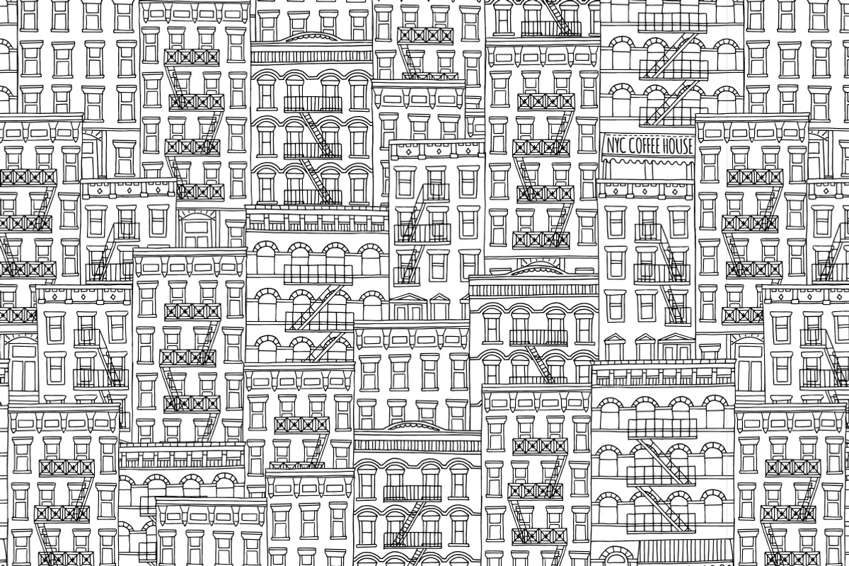 New York - Seamless Banner + Pattern, an Illustration by Franzi draws (Photo 2 of 3)