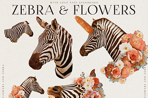 Animals & Flowers Collage