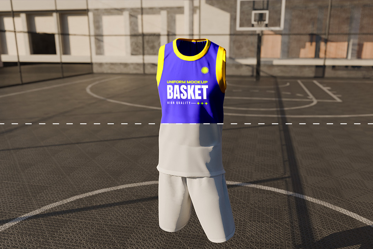 Jersey Basket Mockup, an Apparel Mockup by Mockupnine (Photo 4 of 10)